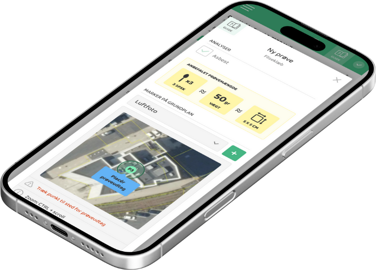 Milva Phone hjemmeside prøvetagning